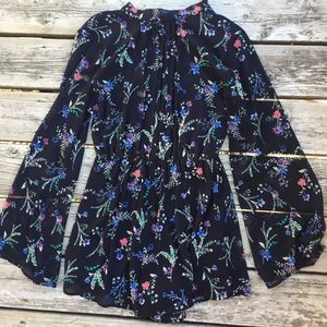 High-Neck Long Sleeve Romper